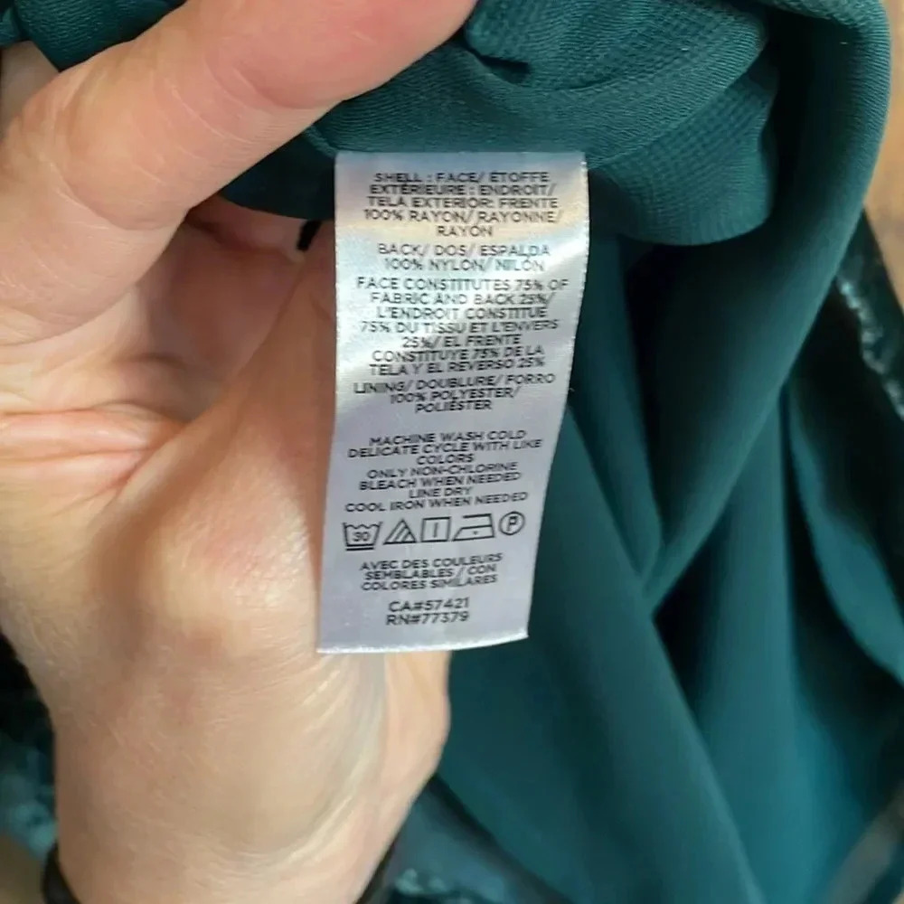 Loft Emerlad Velvet Top XS - Picture 5 of 5
